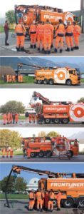 Après Suisse Public, voici la première démonstration de notre véhicule d’assainissement Frontliner de notre partenaire Müller Umwelttechnik GmbH & Co.