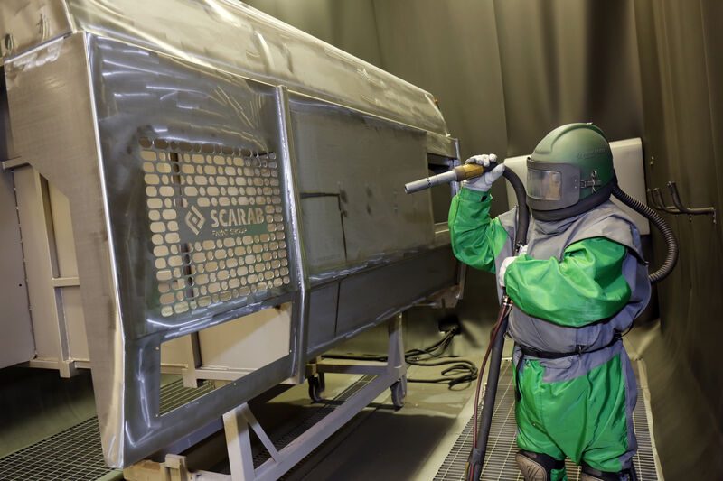 Scarab has built our industry-leading products, from sheet metal upwards, in our facilities in Marden, Kent for over 40 years! Here, our long-serving, dedicated workforce expertly crafts each of our machines throughout our 167,000-square-foot warehouse and workshop facilities.